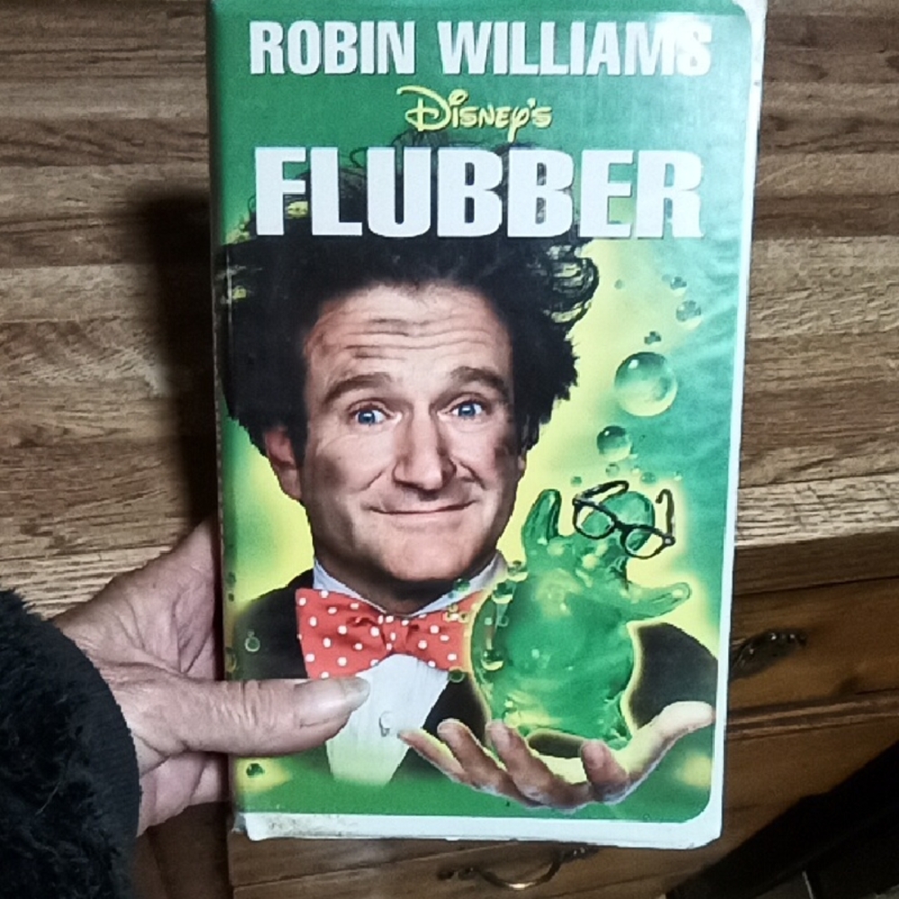 Disney's Flubber VHS with Green and White Cover